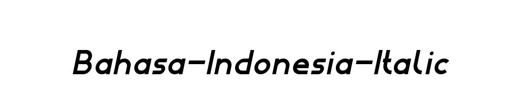 Bahasa-Indonesia-Italic