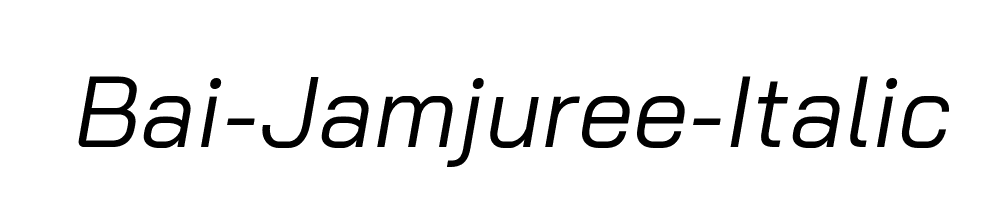 Bai-Jamjuree-Italic