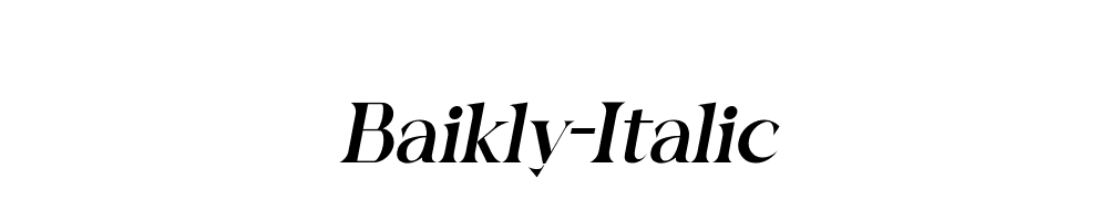 Baikly-Italic