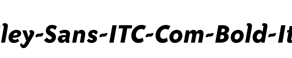 Bailey-Sans-ITC-Com-Bold-Italic