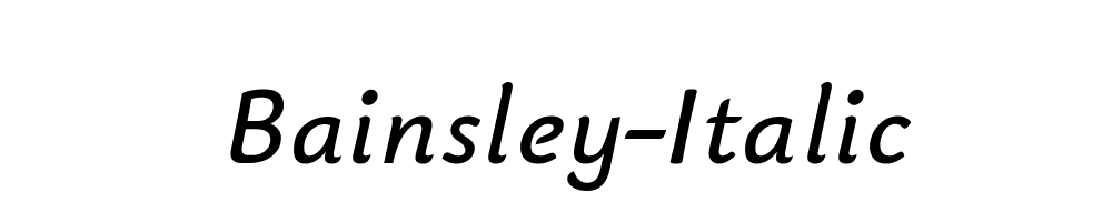 Bainsley-Italic