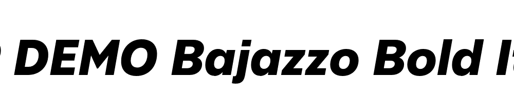 FSP DEMO Bajazzo Bold Italic