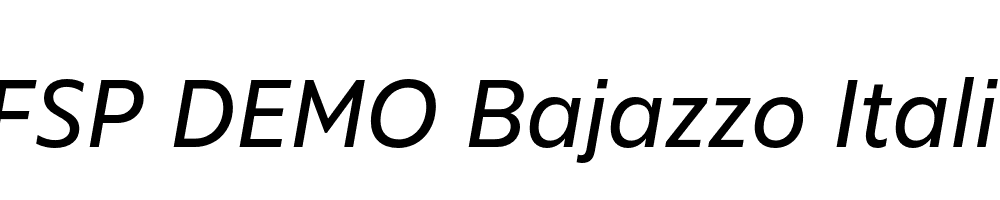 FSP DEMO Bajazzo Italic