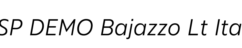 FSP DEMO Bajazzo Lt Italic