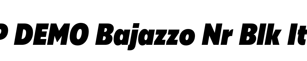 FSP DEMO Bajazzo Nr Blk Italic