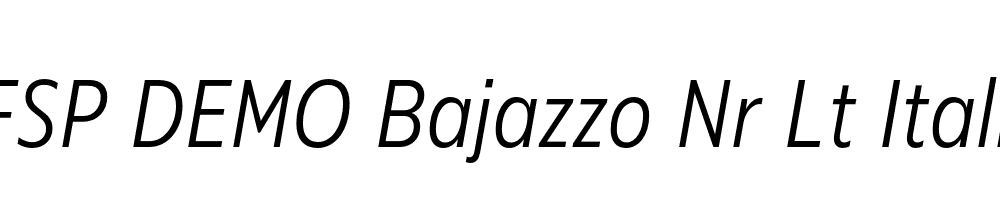 FSP DEMO Bajazzo Nr Lt Italic