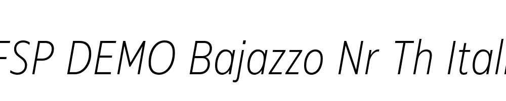 FSP DEMO Bajazzo Nr Th Italic