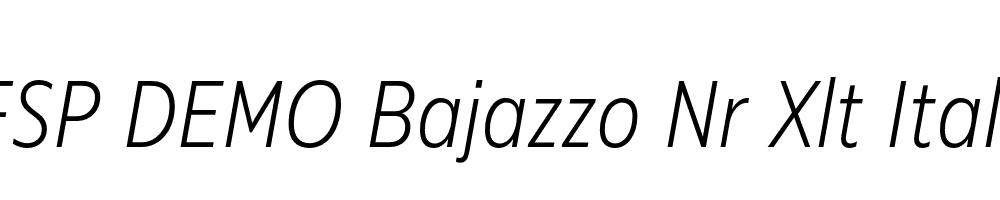 FSP DEMO Bajazzo Nr Xlt Italic