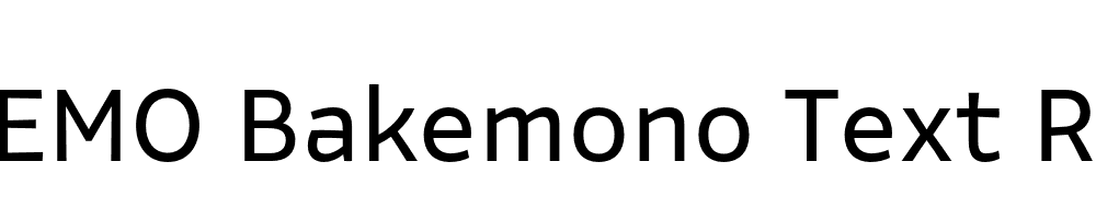 FSP DEMO Bakemono Text Regular