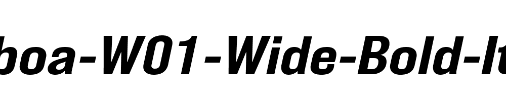 Balboa-W01-Wide-Bold-Italic