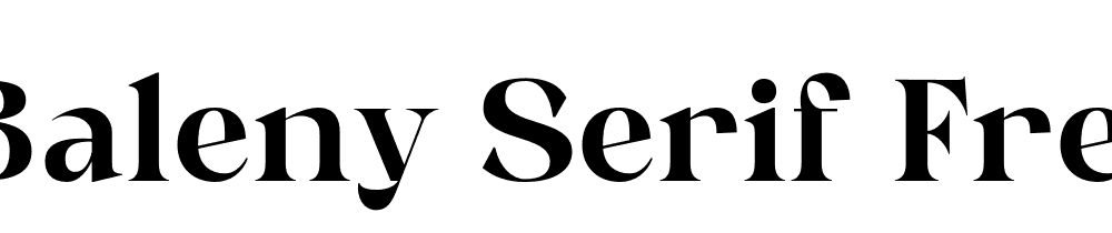 Baleny Serif Free