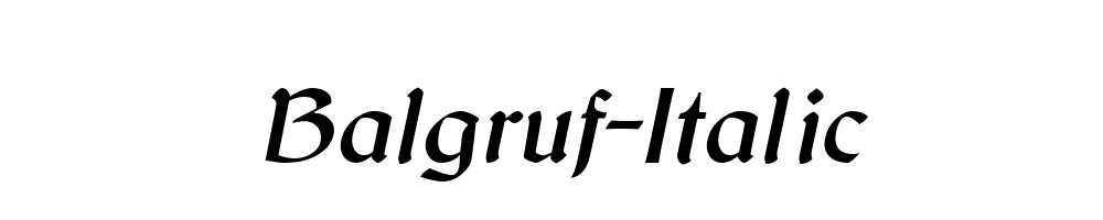 Balgruf-Italic