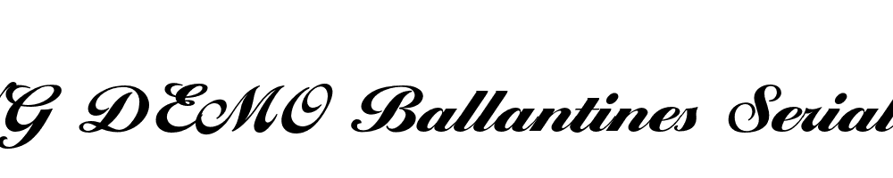  DEMO Ballantines Serial Black Regular