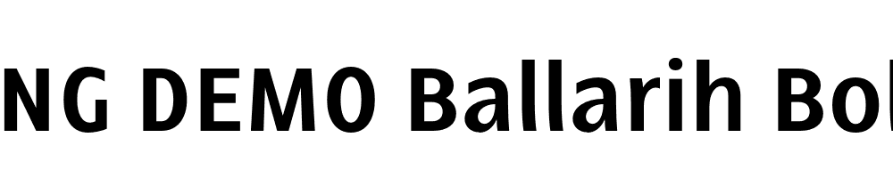  DEMO Ballarih Bold Regular