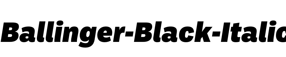 Ballinger-Black-Italic