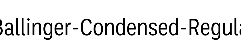 Ballinger-Condensed-Regular