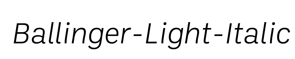 Ballinger-Light-Italic