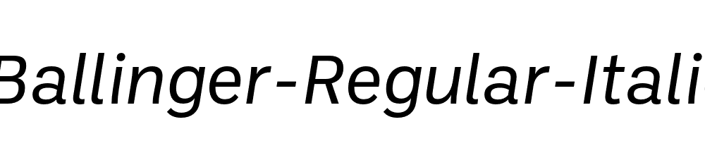 Ballinger-Regular-Italic