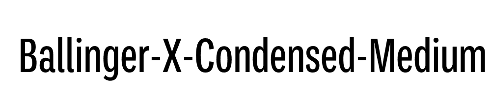 Ballinger-X-Condensed-Medium