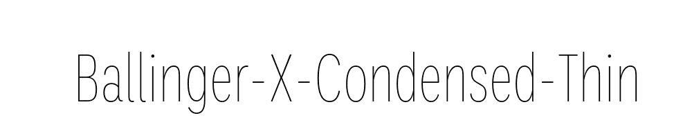 Ballinger-X-Condensed-Thin