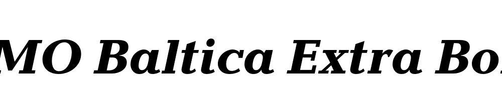 FSP DEMO Baltica Extra Bold Italic