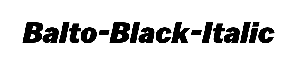 Balto-Black-Italic