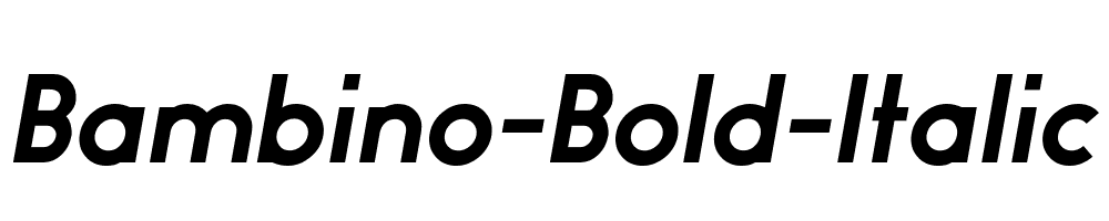 Bambino-Bold-Italic