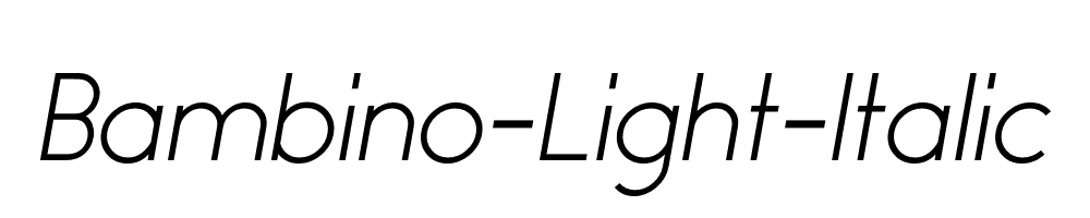 Bambino-Light-Italic