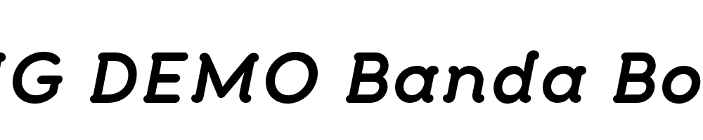  DEMO Banda Bold Bold Italic