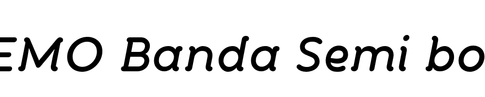  DEMO Banda Semi bold SemiBold Italic