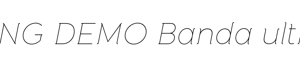  DEMO Banda ultra thin Italic