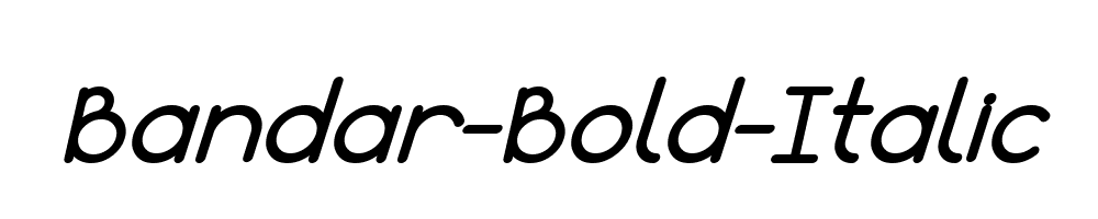 Bandar-Bold-Italic