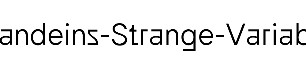 Bandeins-Strange-Variable