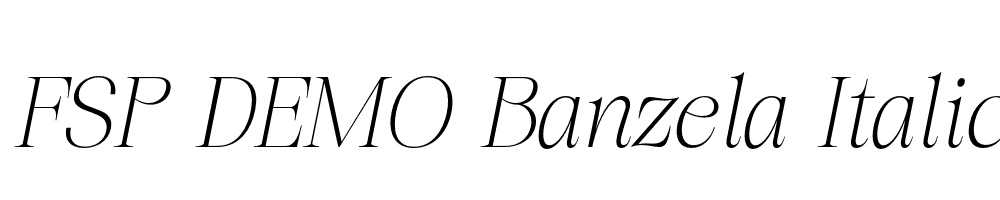 FSP DEMO Banzela Italic