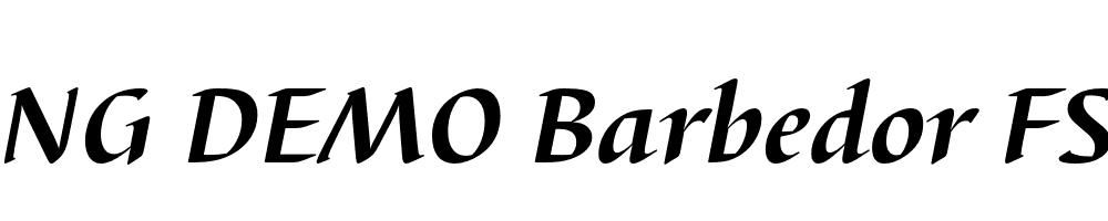  DEMO Barbedor FS Bold Italic