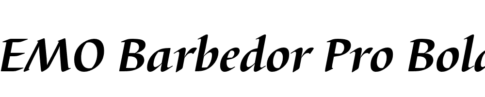 FSP DEMO Barbedor Pro Bold Italic