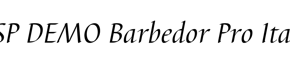 FSP DEMO Barbedor Pro Italic