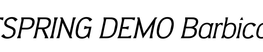  DEMO Barbica Italic