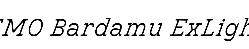 FSP DEMO Bardamu ExLight Italic