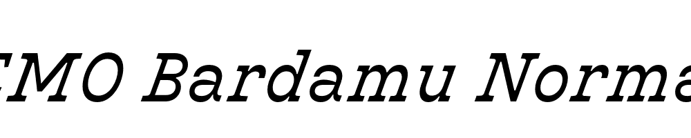 FSP DEMO Bardamu Normal Italic