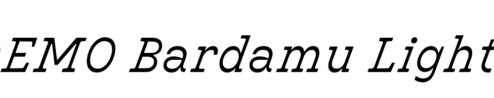 FSP DEMO Bardamu Light Italic