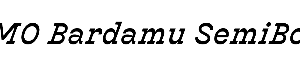 FSP DEMO Bardamu SemiBold Italic