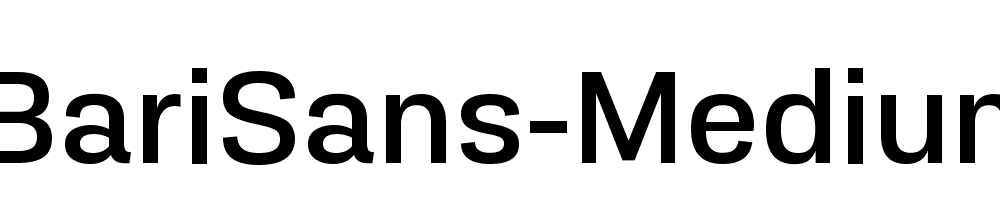 Bari Sans Medium