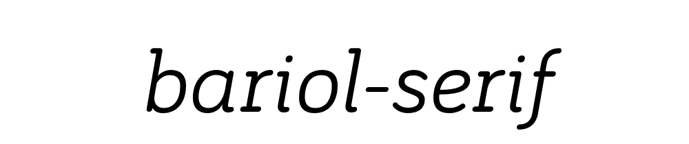 Bariol Serif