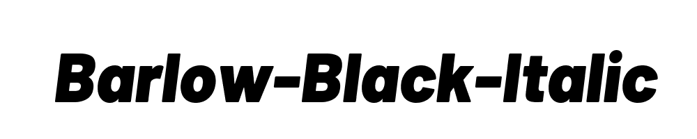 Barlow-Black-Italic