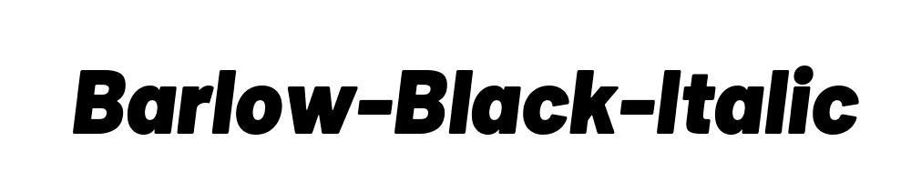 Barlow-Black-Italic