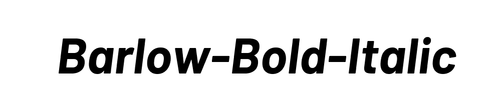 Barlow-Bold-Italic