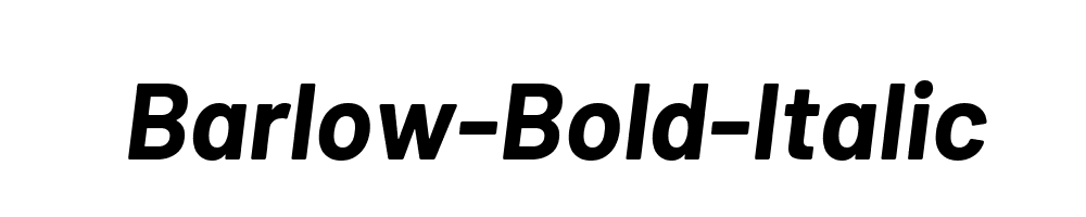 Barlow-Bold-Italic