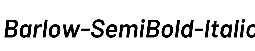 Barlow-SemiBold-Italic