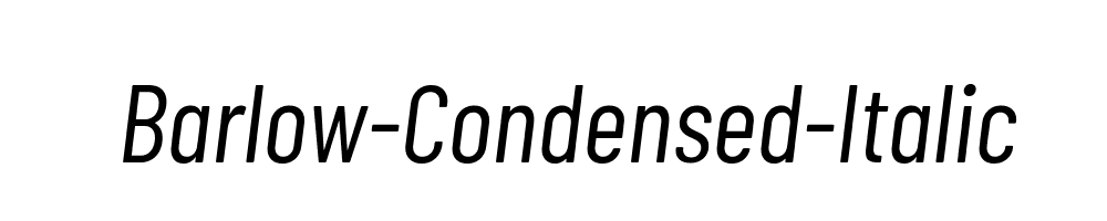 Barlow-Condensed-Italic